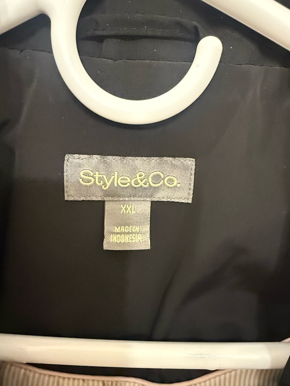 Style & Co. Black Drawstring Utility Jacket - Picture 3 of 3